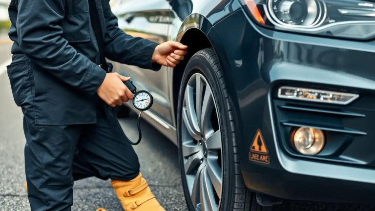 Professional mechanic checking engine oil in a modern, well-lit garage during routine car maintenance